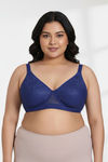 Zivame True Curv Lightly Lined Wired High 3/4Th Coverage Super Support - Navy Peony — thumbnail 2